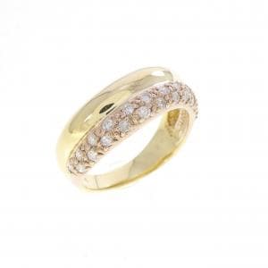 K18YG/K18PG ダイヤモンド ピンキーリング 0.20CT