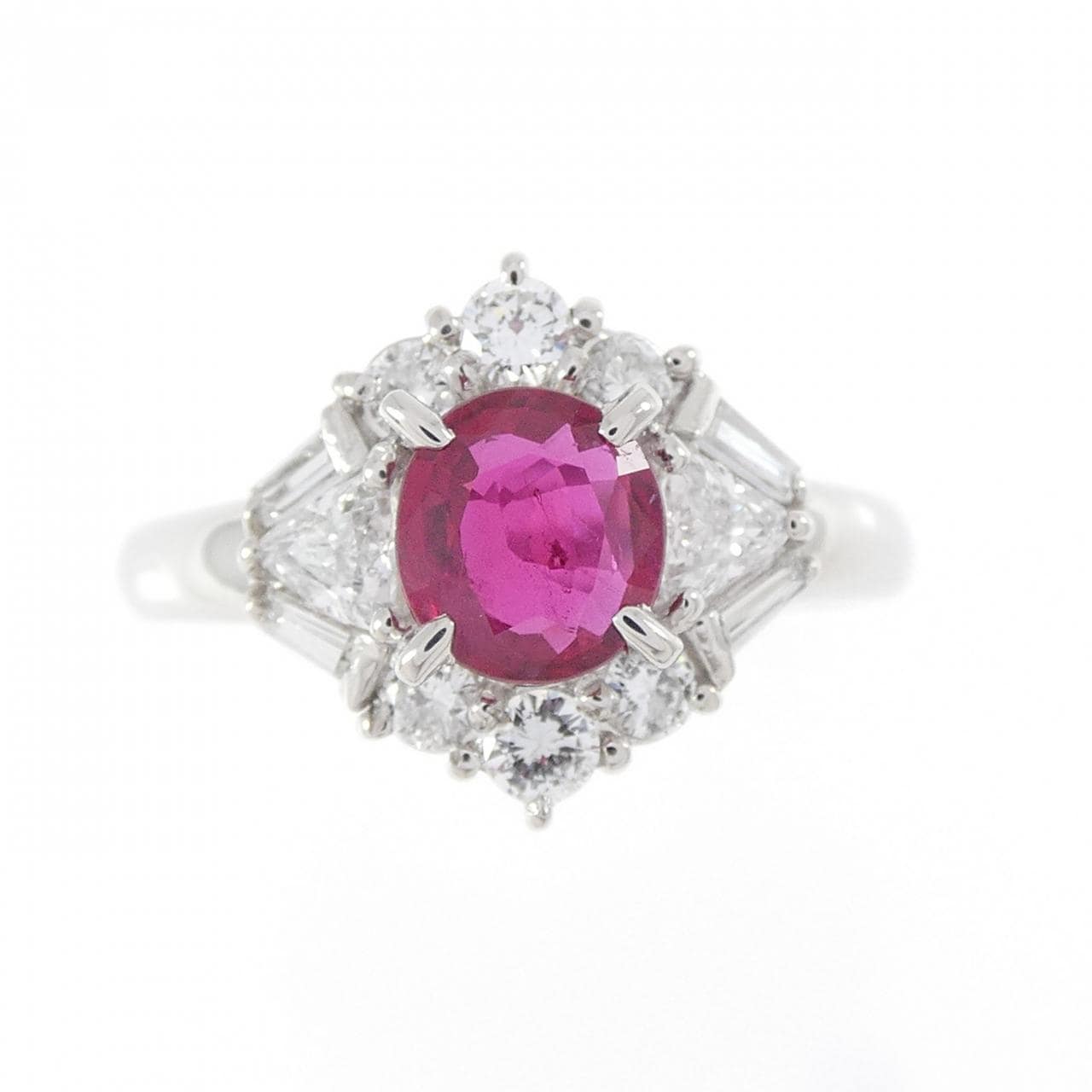 PT900 ルビー リング 0.76CT