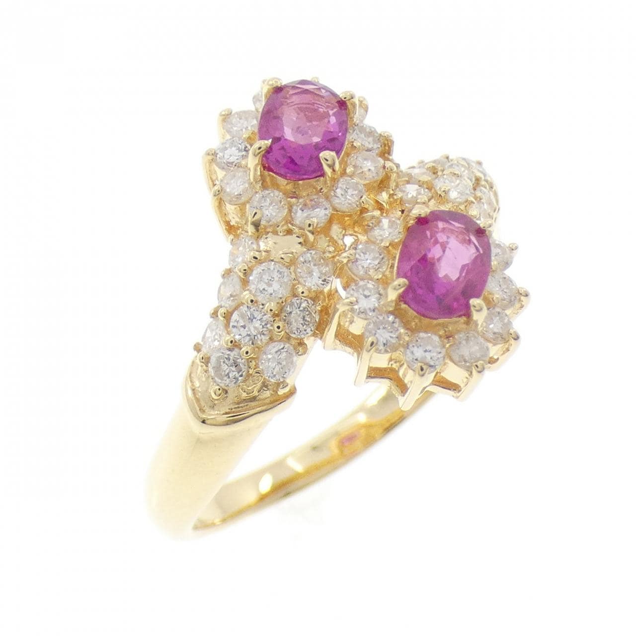 K18YG ルビー リング 0.60CT