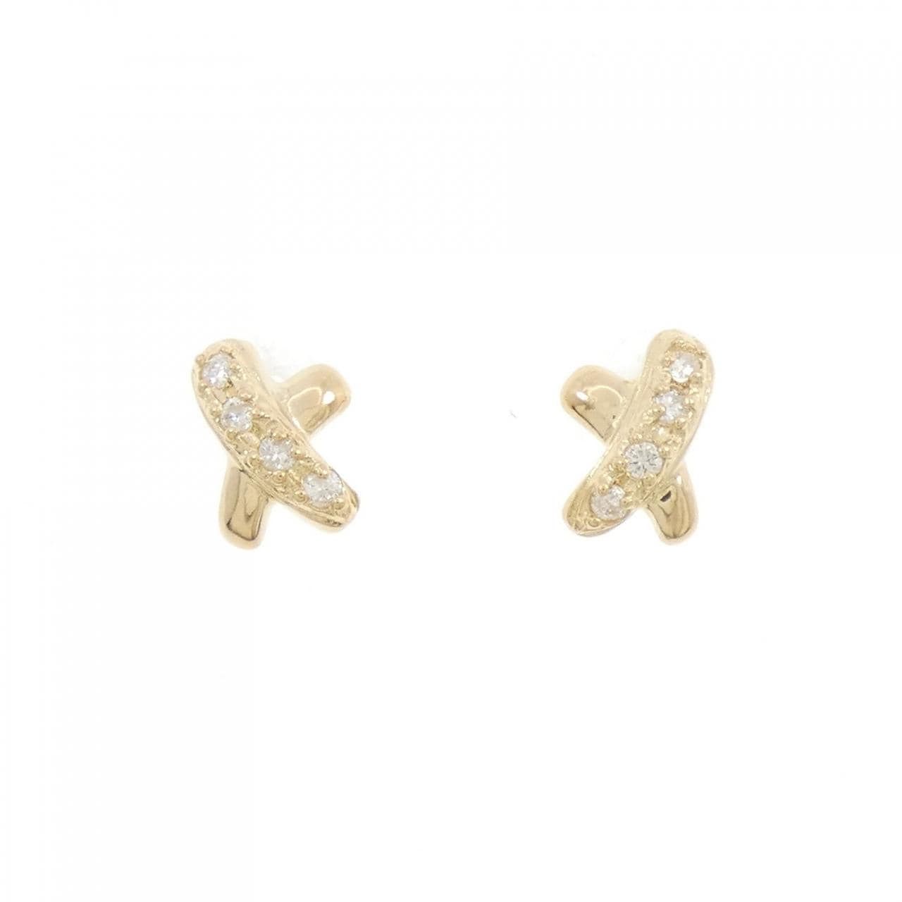 K18YG鑽石耳環0.10CT