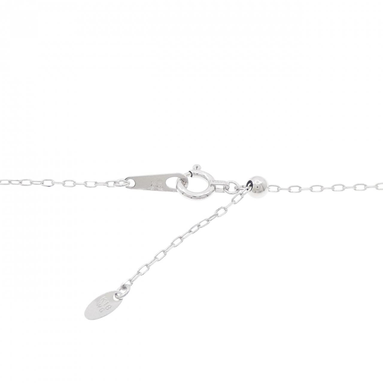 K18WG ダイヤモンド ネックレス 0.21CT