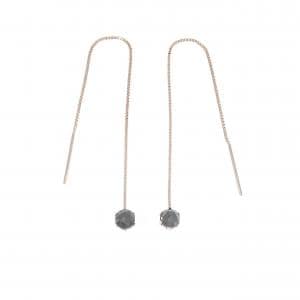 【新品】K10PG ダイヤモンド ピアス 0.30CT