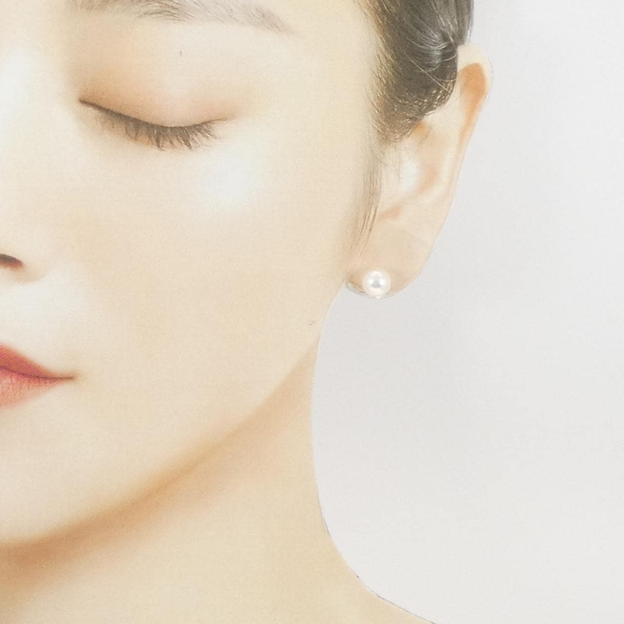 K14WG アコヤパール ピアス 7.5mm