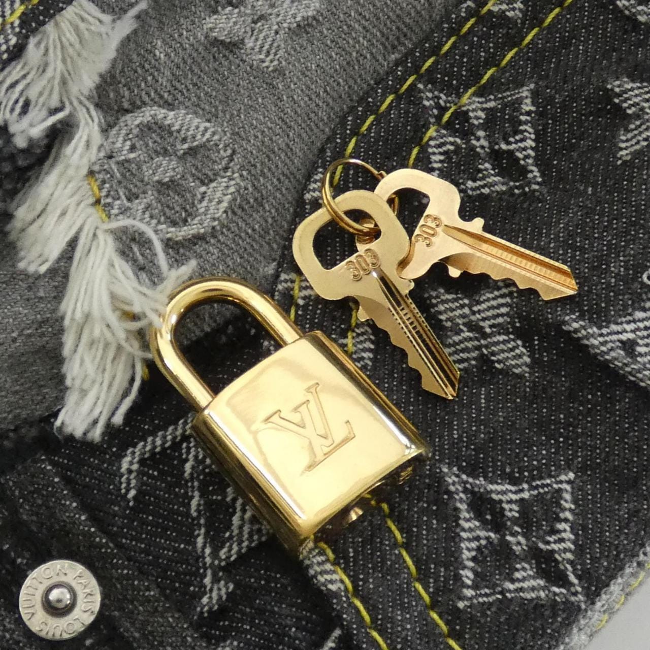 ルイヴィトン モノグラム デニム パッチワーク スピーディ 30cm M95381 ボストンバッグ