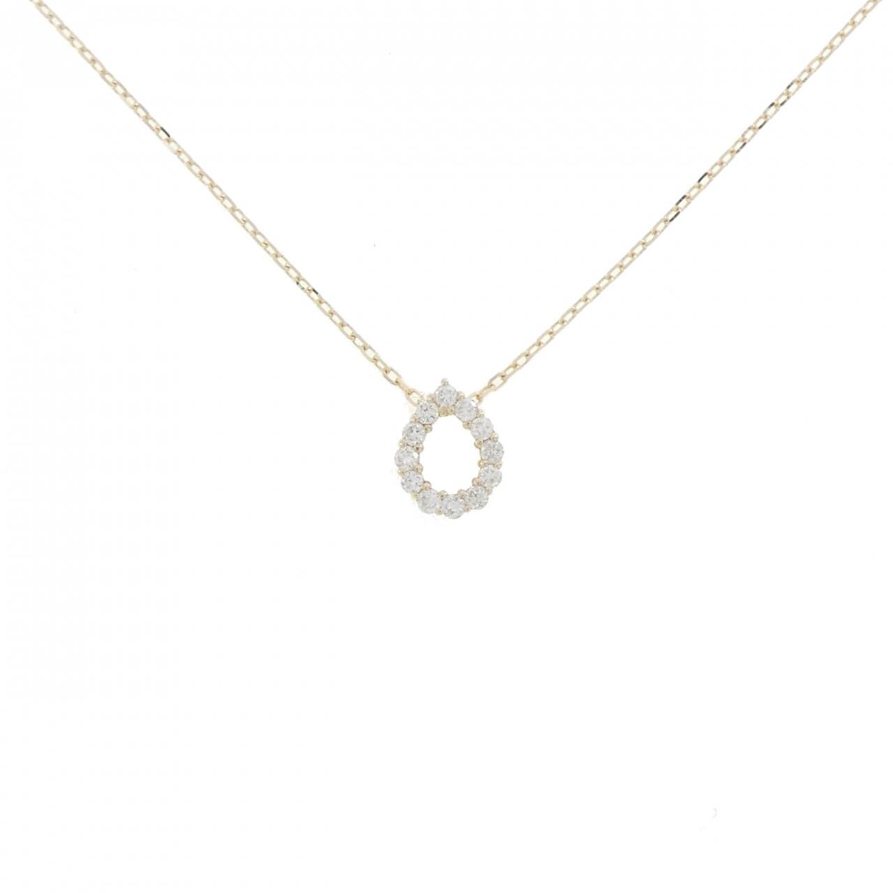 【リメイク】K10YG ダイヤモンド ネックレス 0.10CT