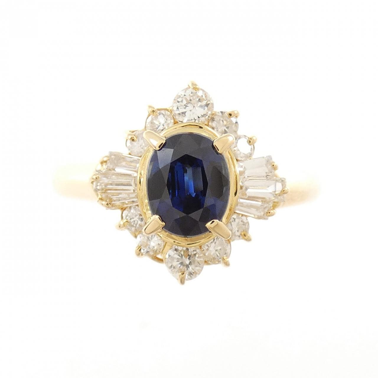K18YG sapphire ring 0.43CT