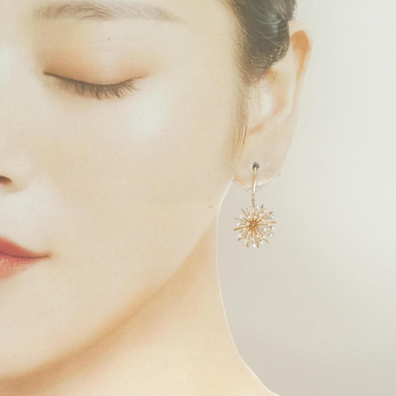 18KPG/18KWG ダイヤモンド ピアス 0.565CT