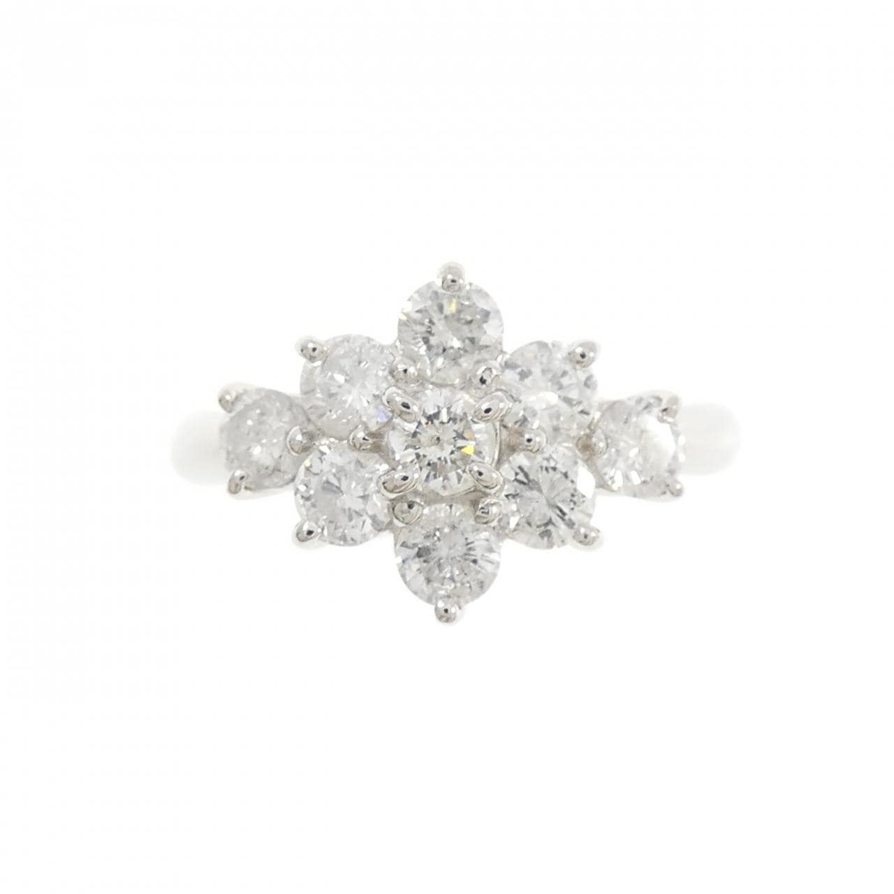 PT900 フラワー ダイヤモンド リング 1.02CT