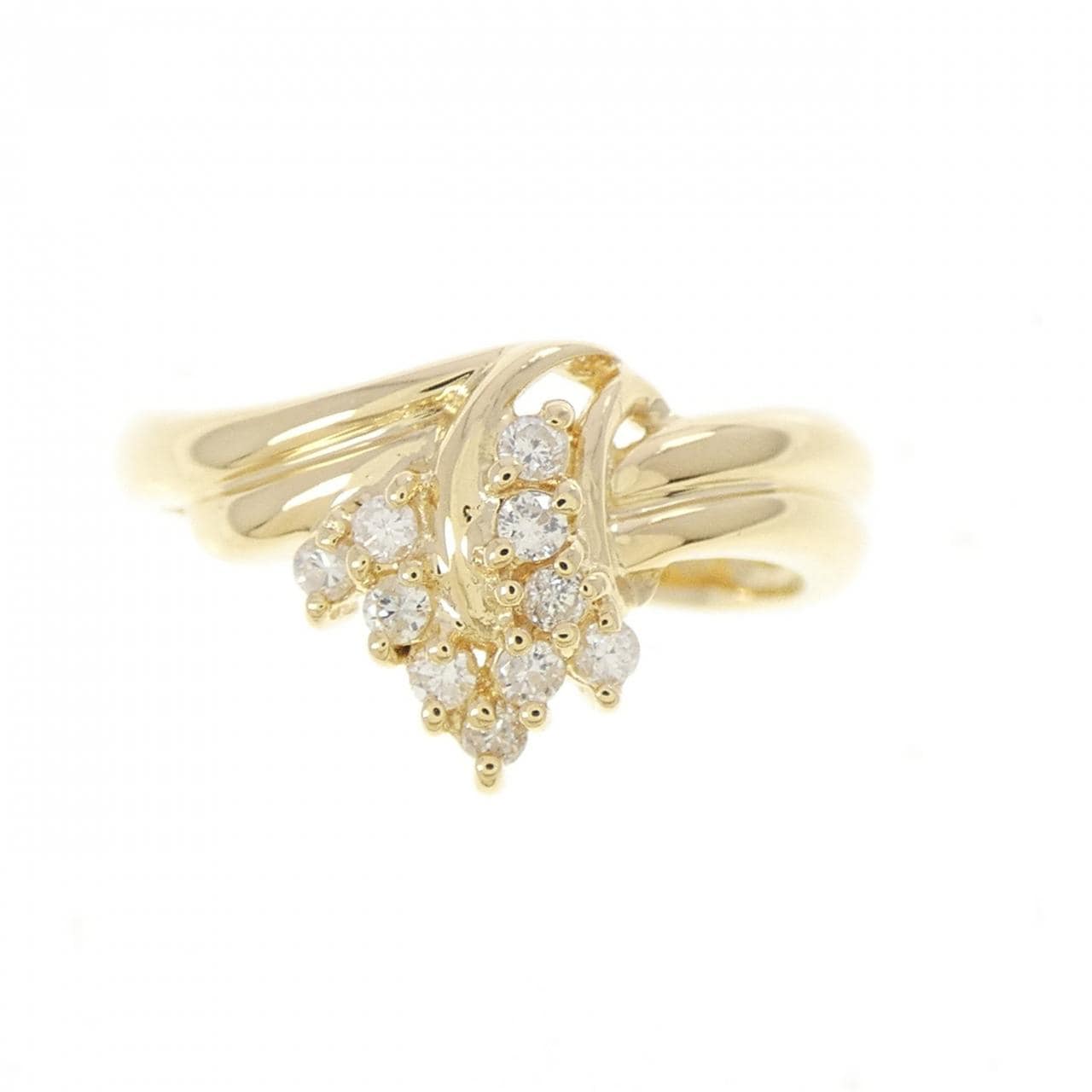 K18YG ダイヤモンド リング 0.13CT