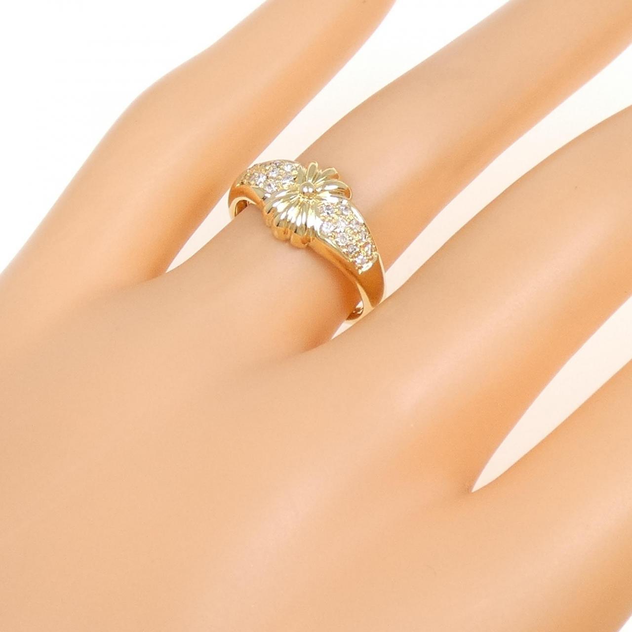 K18YG ダイヤモンド リング 0.15CT