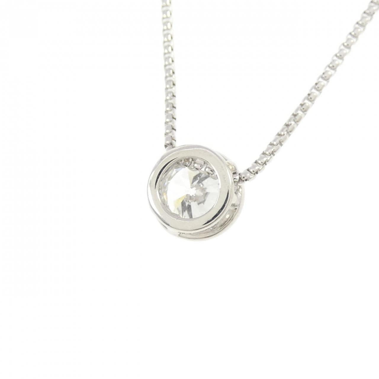 PT900/PT850 ソリティア ダイヤモンド ネックレス 0.516CT