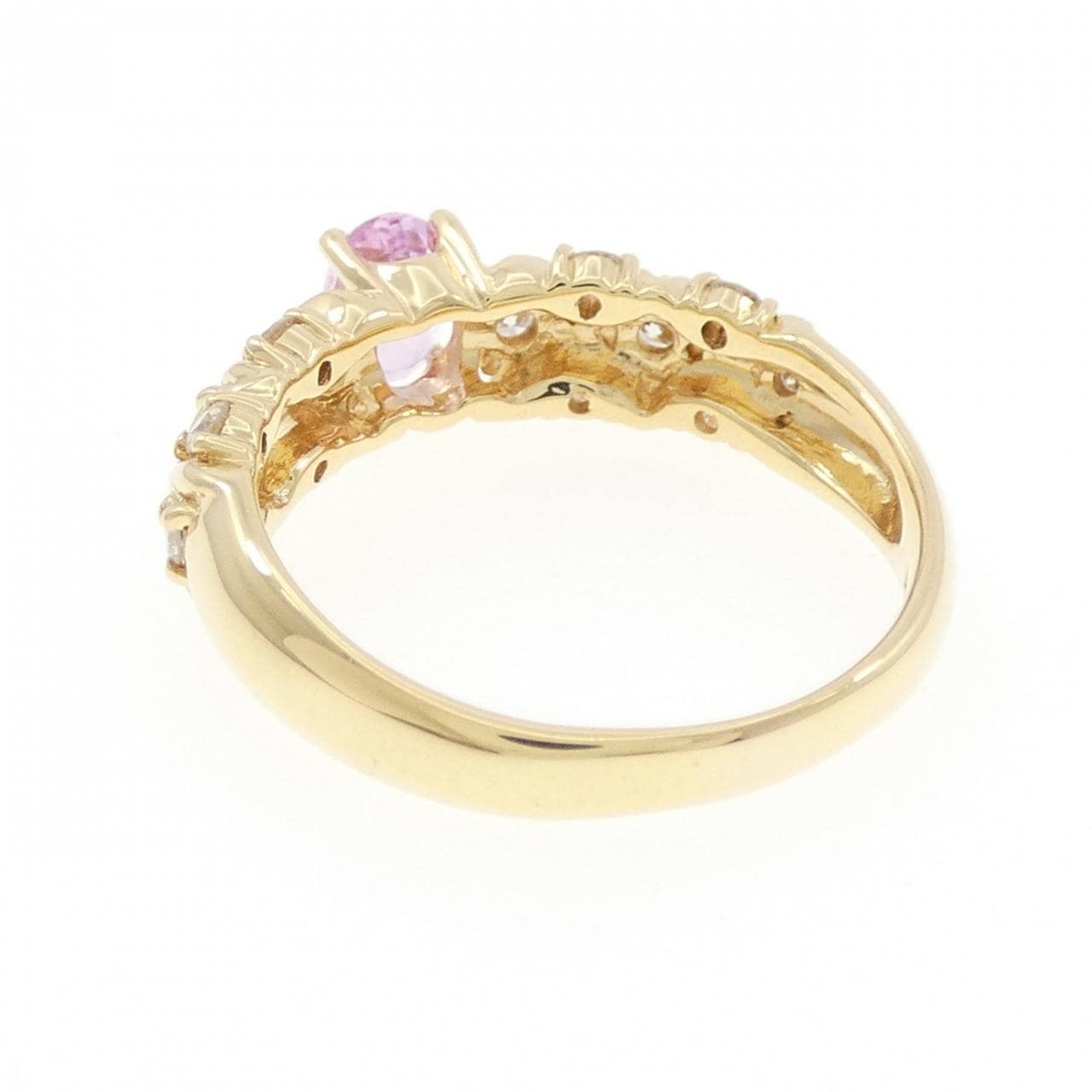 K18YG サファイヤ リング 0.50CT