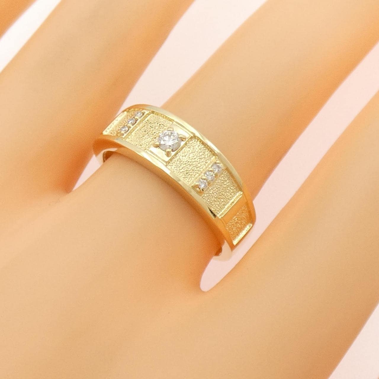 K18YG ダイヤモンド リング 0.11CT