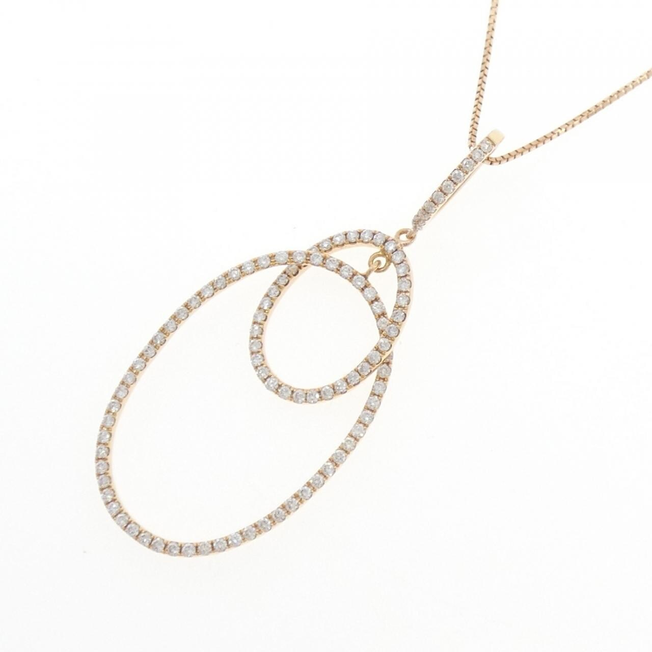 K18PG ダイヤモンド ネックレス 0.57CT