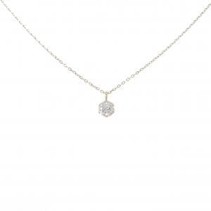 K18YG ソリティア ダイヤモンド ネックレス 0.302CT