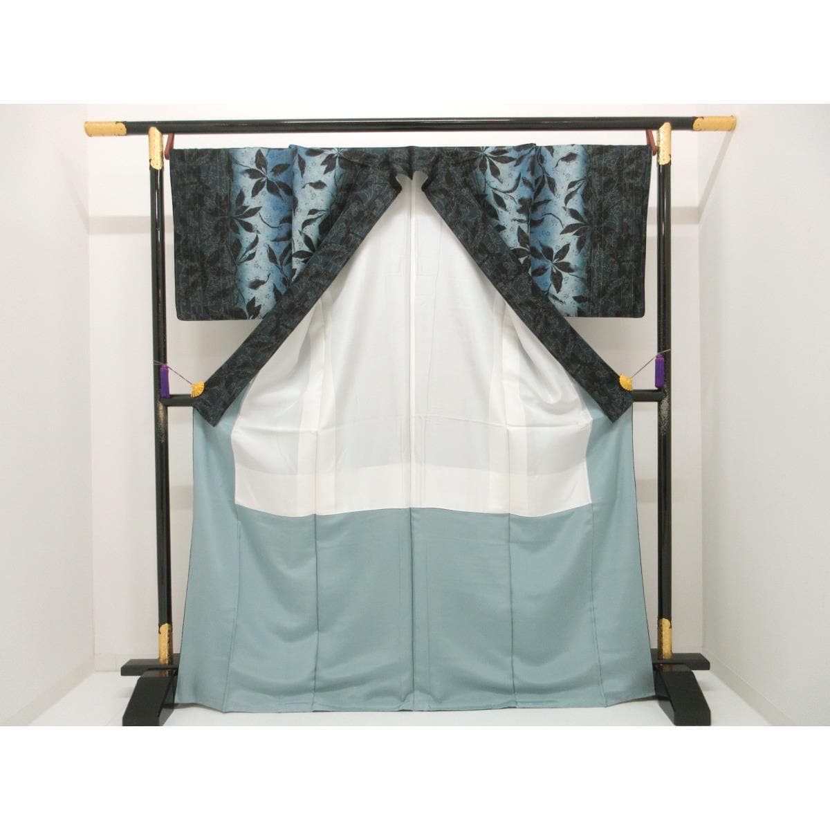 訪問着　友禅金彩加工　ボカシ染