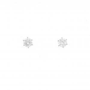 【リメイク】PT900/ST ダイヤモンド ピアス 0.207CT 0.208CT E VS1-2 VG-GOOD