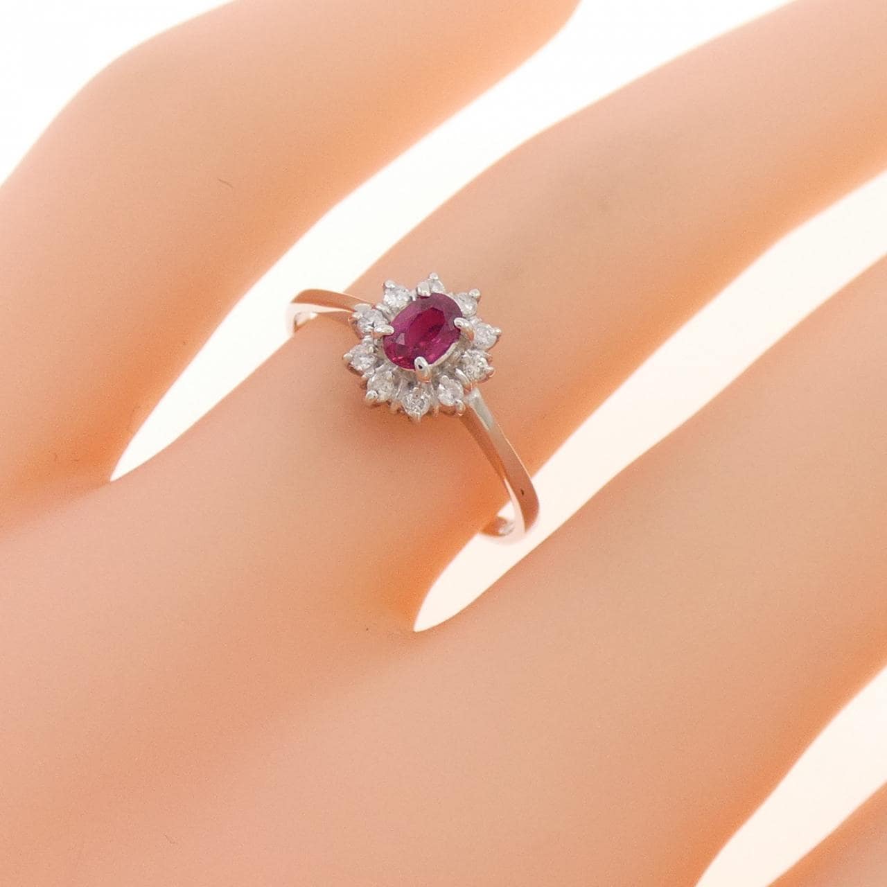 PT900 ルビー リング 0.23CT