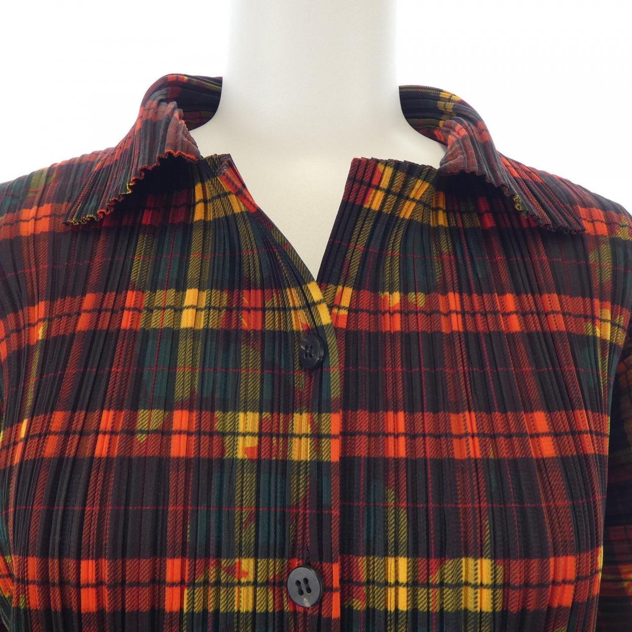 プリーツプリーズ PLEATS PLEASE 2006 チェック PP64-JJ443 カーディガン