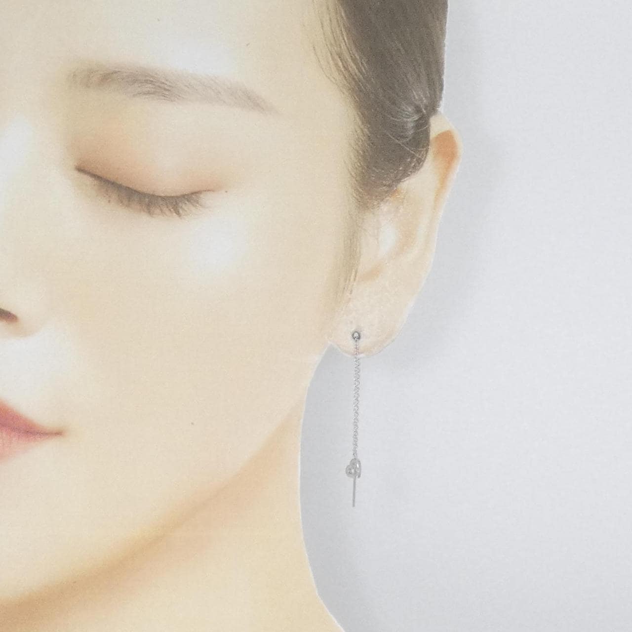 STAR JEWELRY heart Diamond earrings 0.02CT