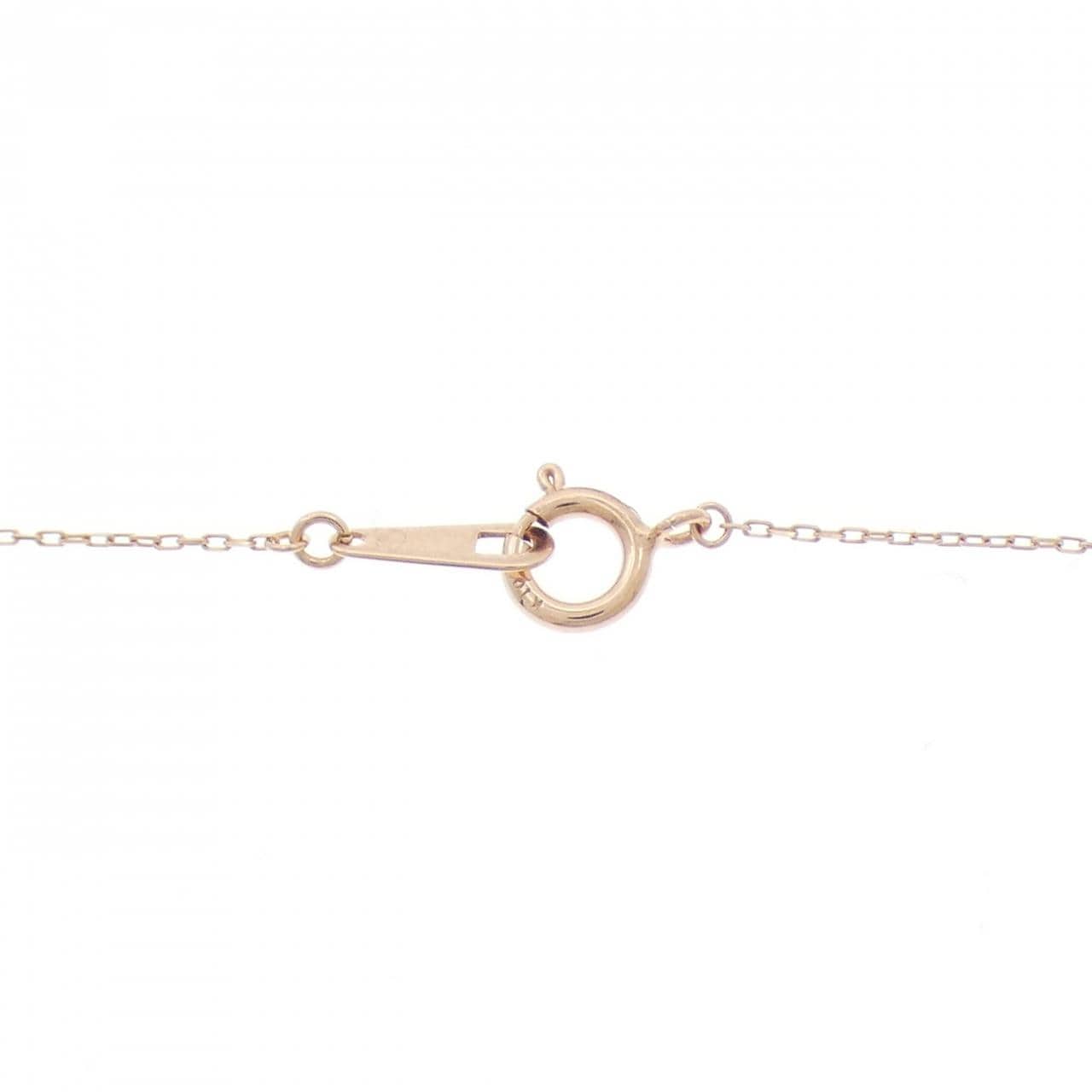 K10PG ハート ダイヤモンド ネックレス 0.01CT