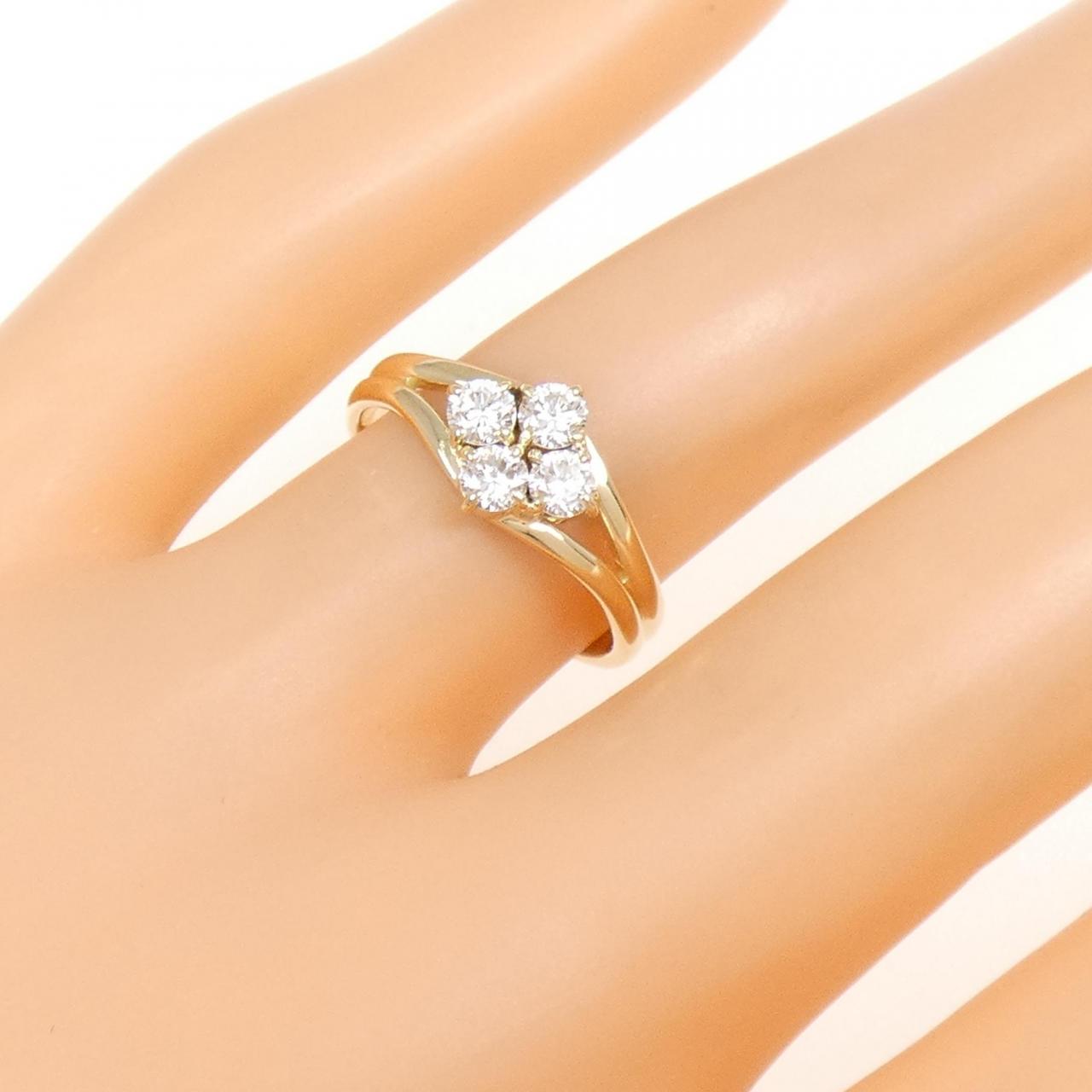 K18YG ダイヤモンド リング 0.40CT