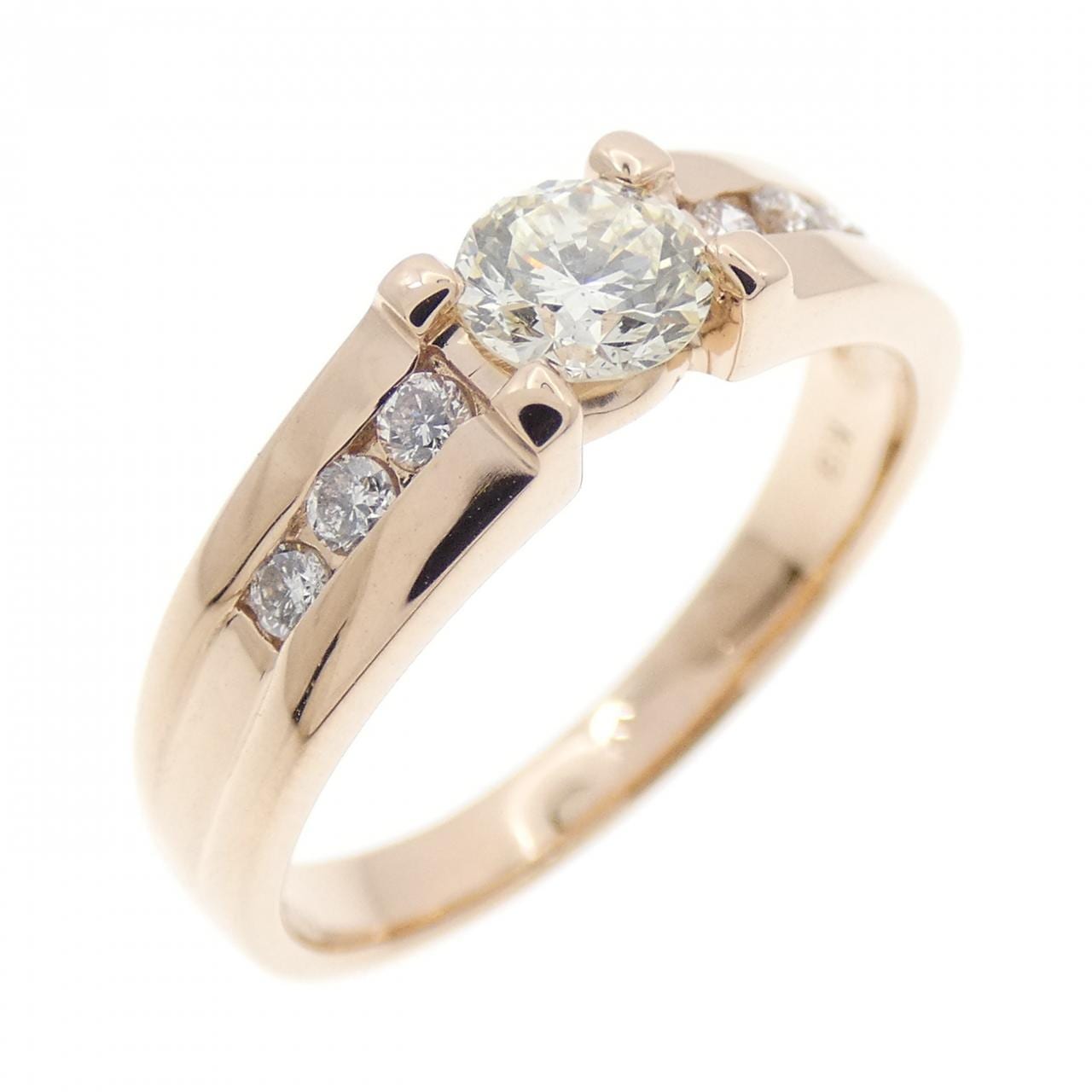 K18PG ダイヤモンド リング 0.307CT