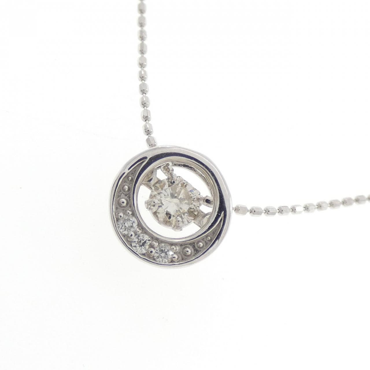 K18WG/K14WG ダイヤモンド ネックレス 0.20CT