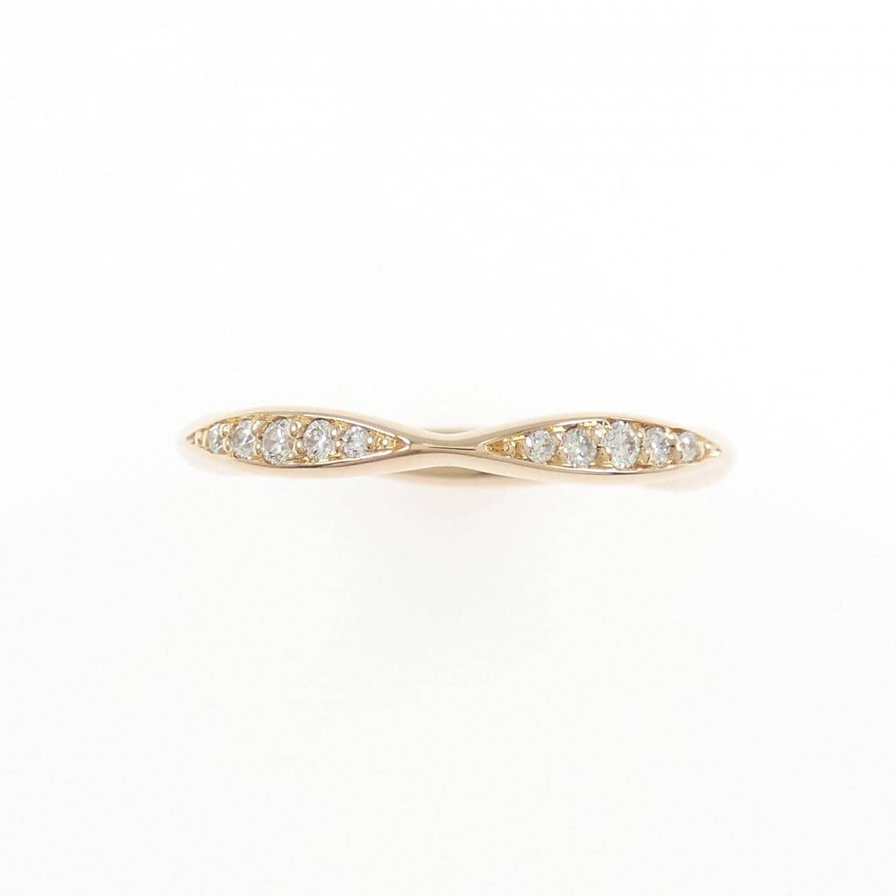 シャネル カメリア ハーフエタニティ リング