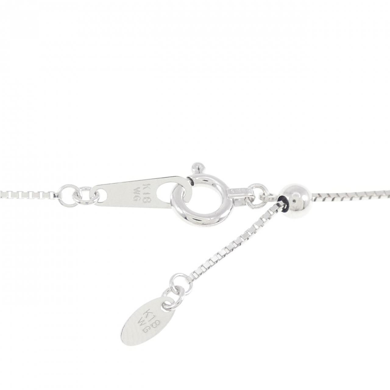 K18WG ダイヤモンド ネックレス 1.00CT