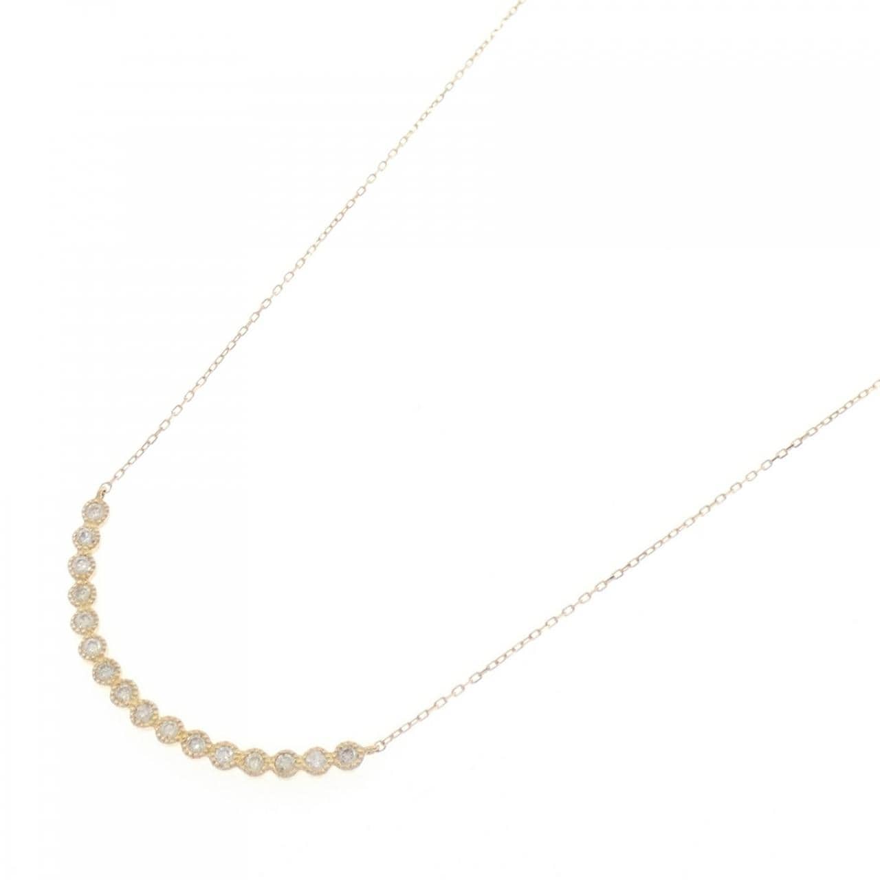 【新品】K18YG ダイヤモンド ネックレス 0.20CT