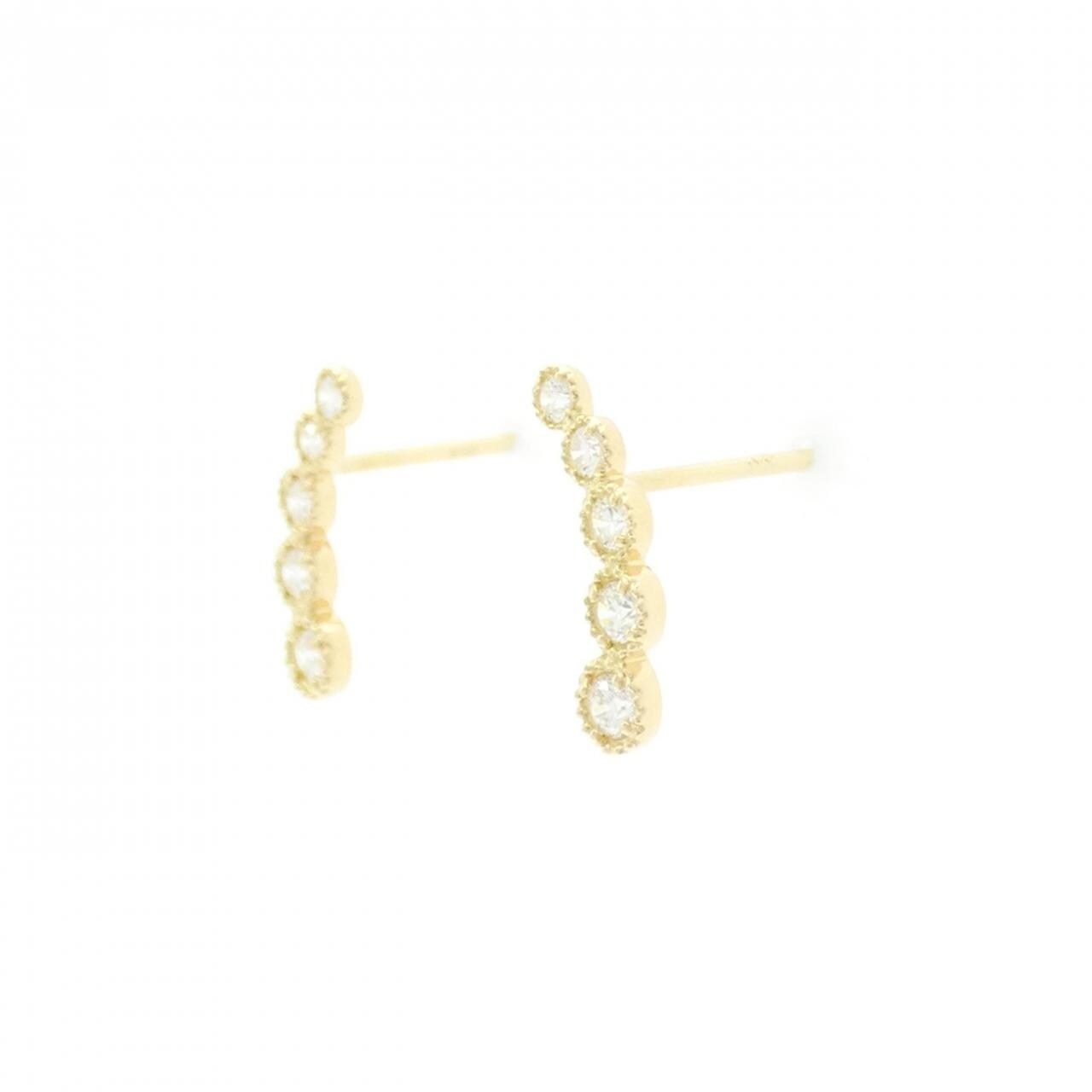 【リメイク】K18YG ダイヤモンド ピアス 0.20CT
