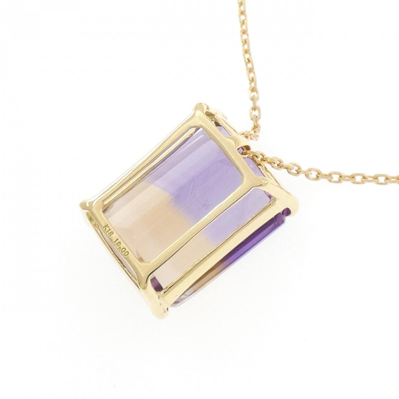 K18YG アメトリン ネックレス 10.00CT