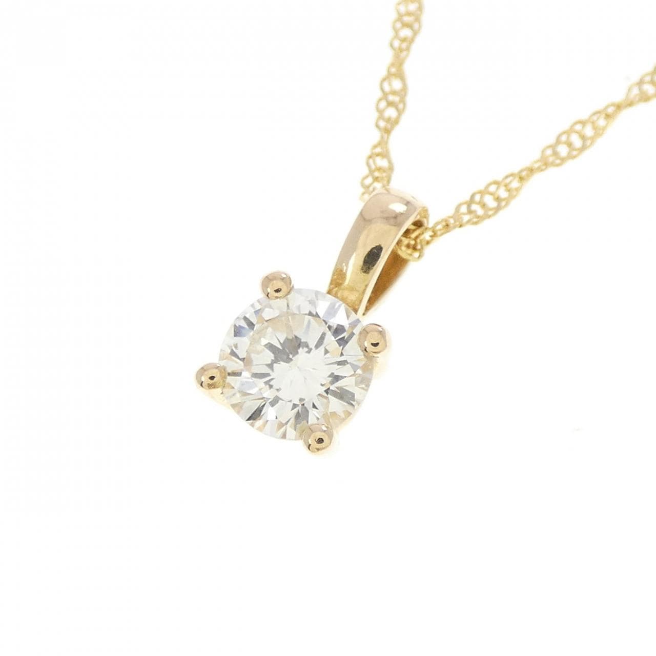 750YG/K18YG ダイヤモンド ネックレス