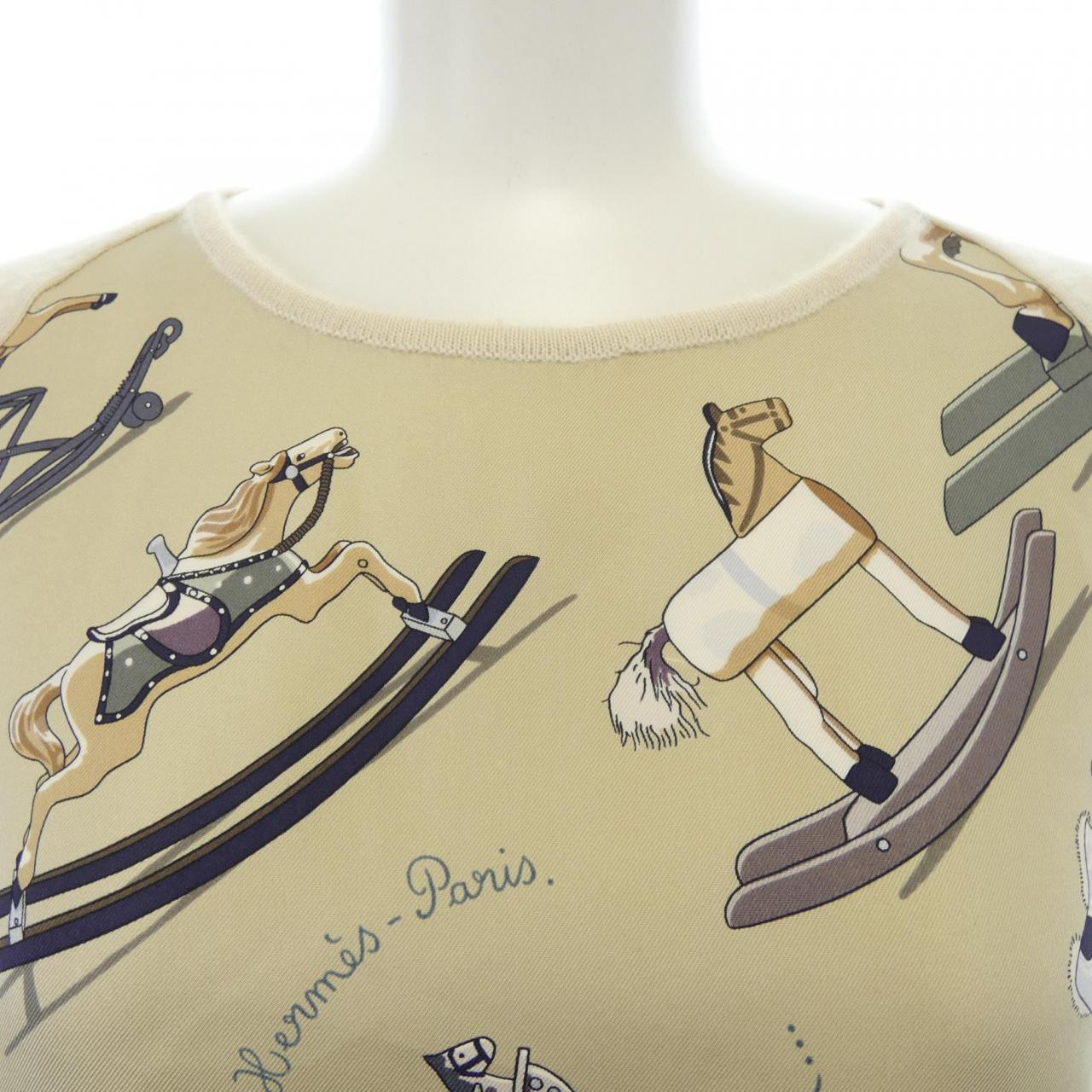エルメス HERMES RACONTE MOI LE CHEVAL ツイルレーヌ. ニット