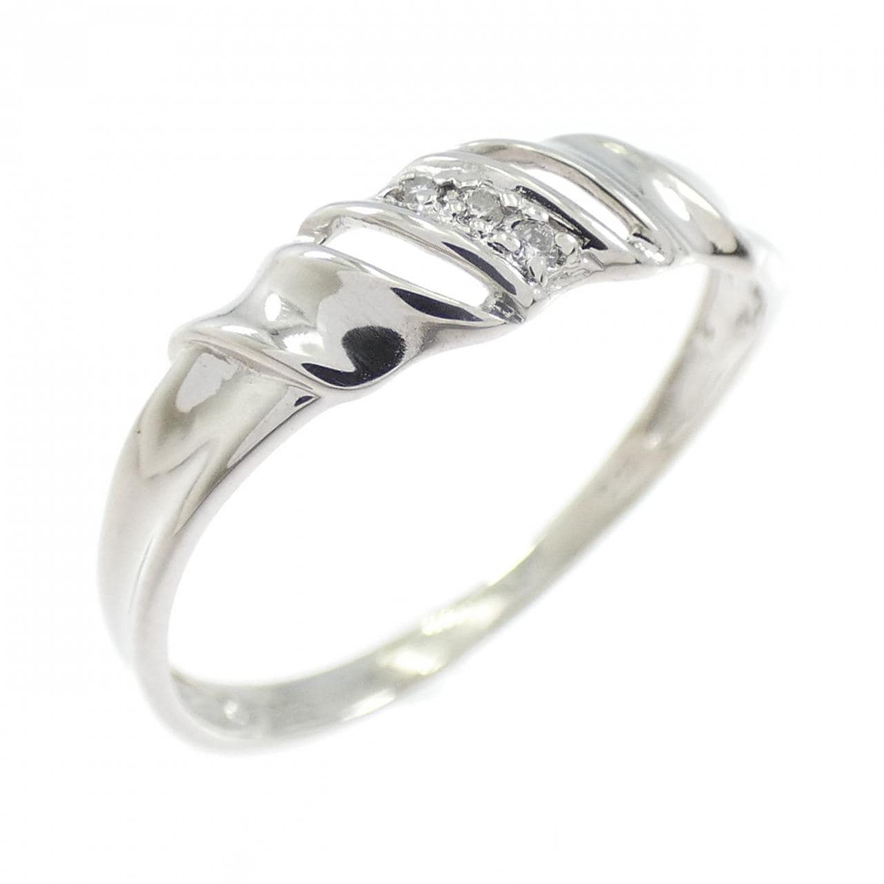 PT950 ダイヤモンド リング 0.01CT