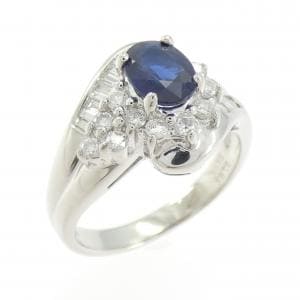 PT900 サファイヤ リング 1.00CT