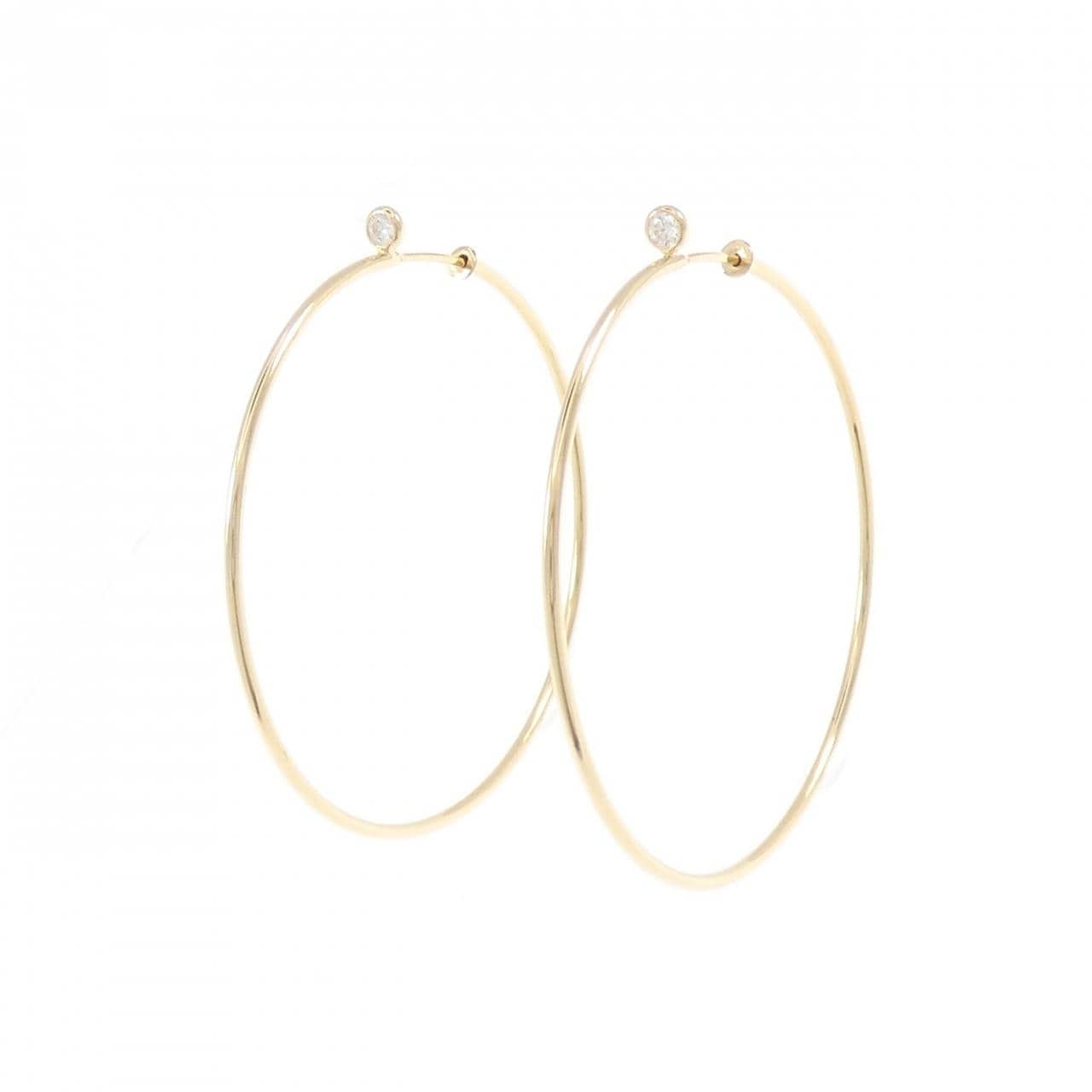 ティファニー ダイヤモンド フープ ピアス