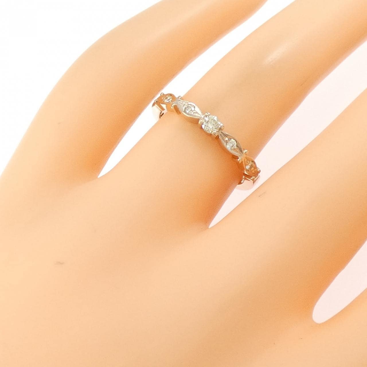 K18PG ダイヤモンド リング 0.11CT