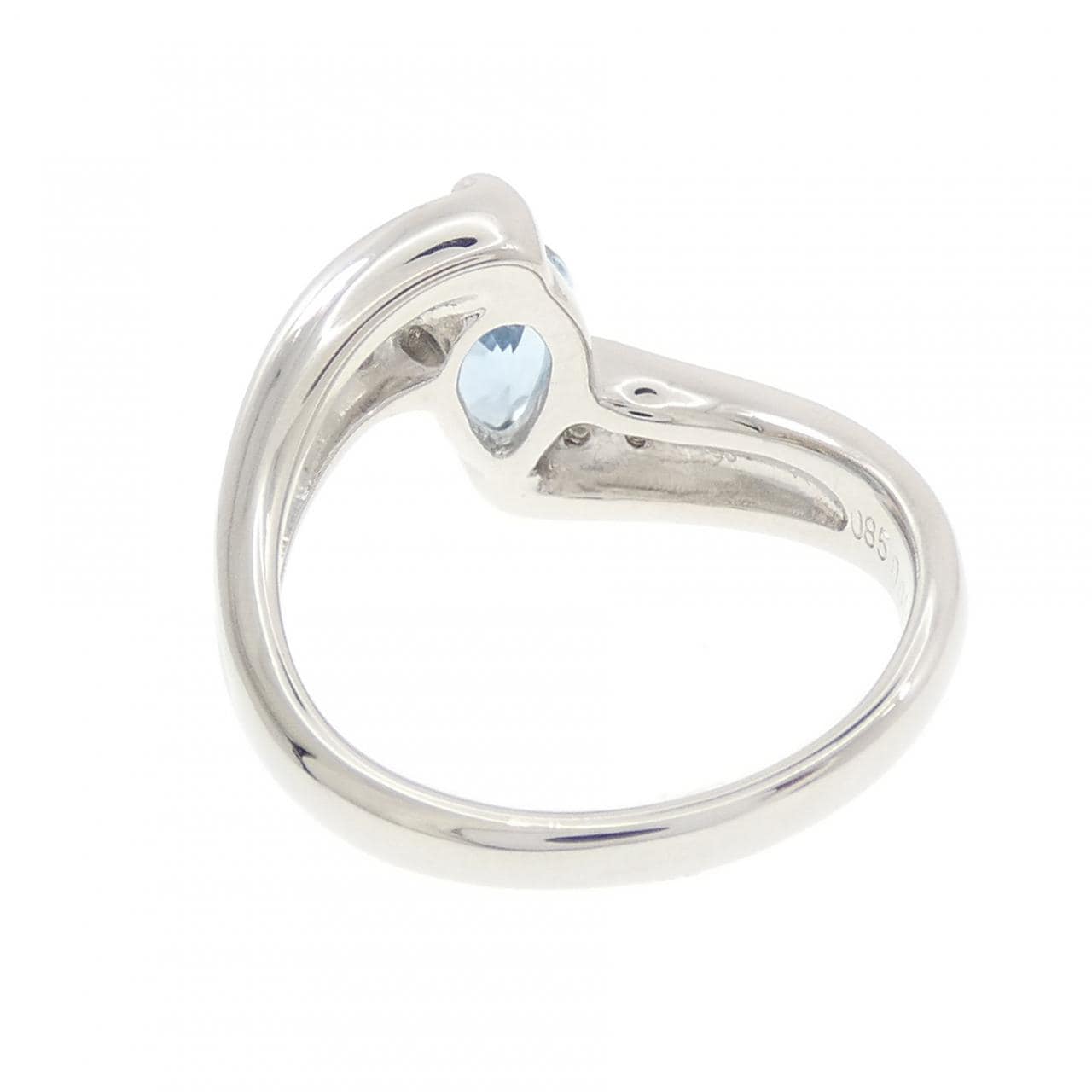 PT900 アクアマリン リング 0.85CT