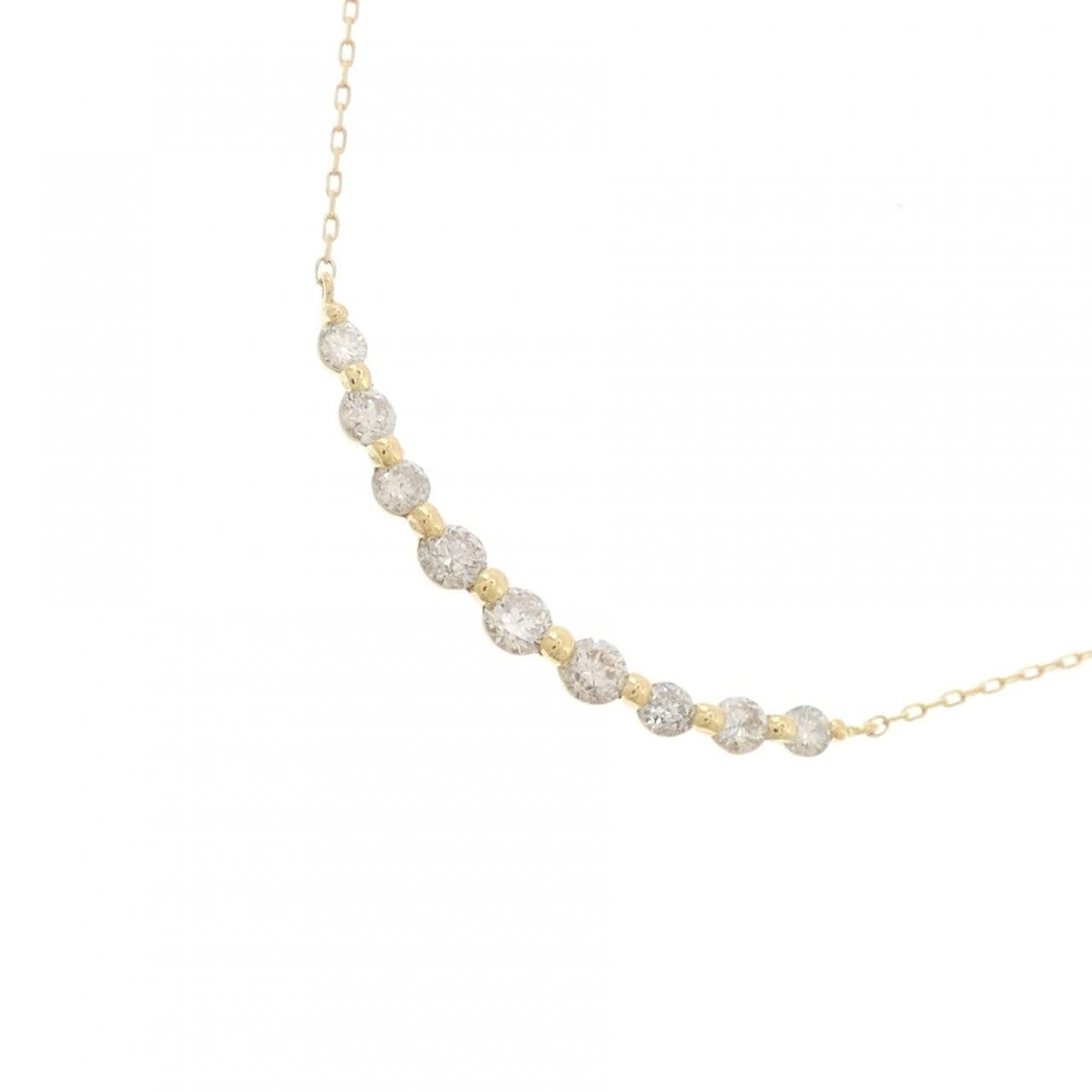 K18YG ダイヤモンド ネックレス 0.30CT