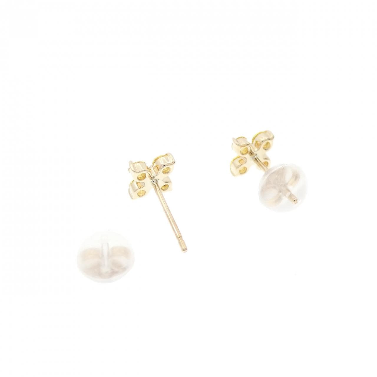 K10YG Sapphire Earrings