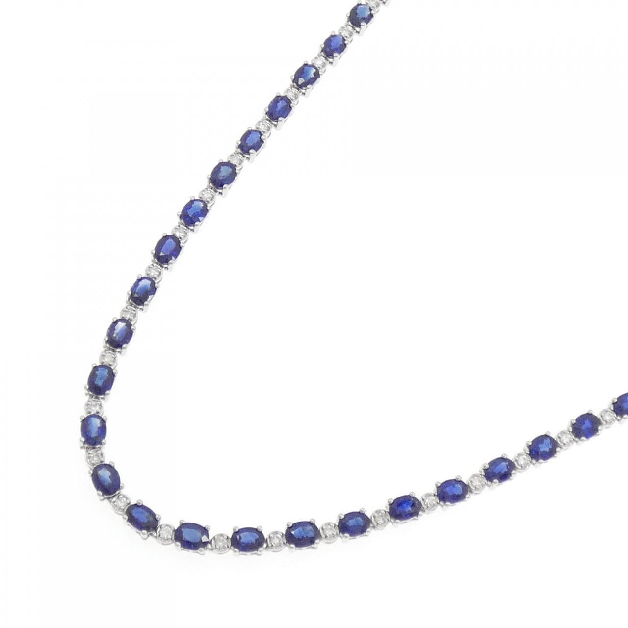 K18WG サファイヤ ネックレス 13.48CT