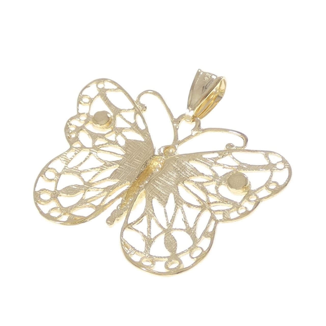 K18YG バタフライ ペンダント