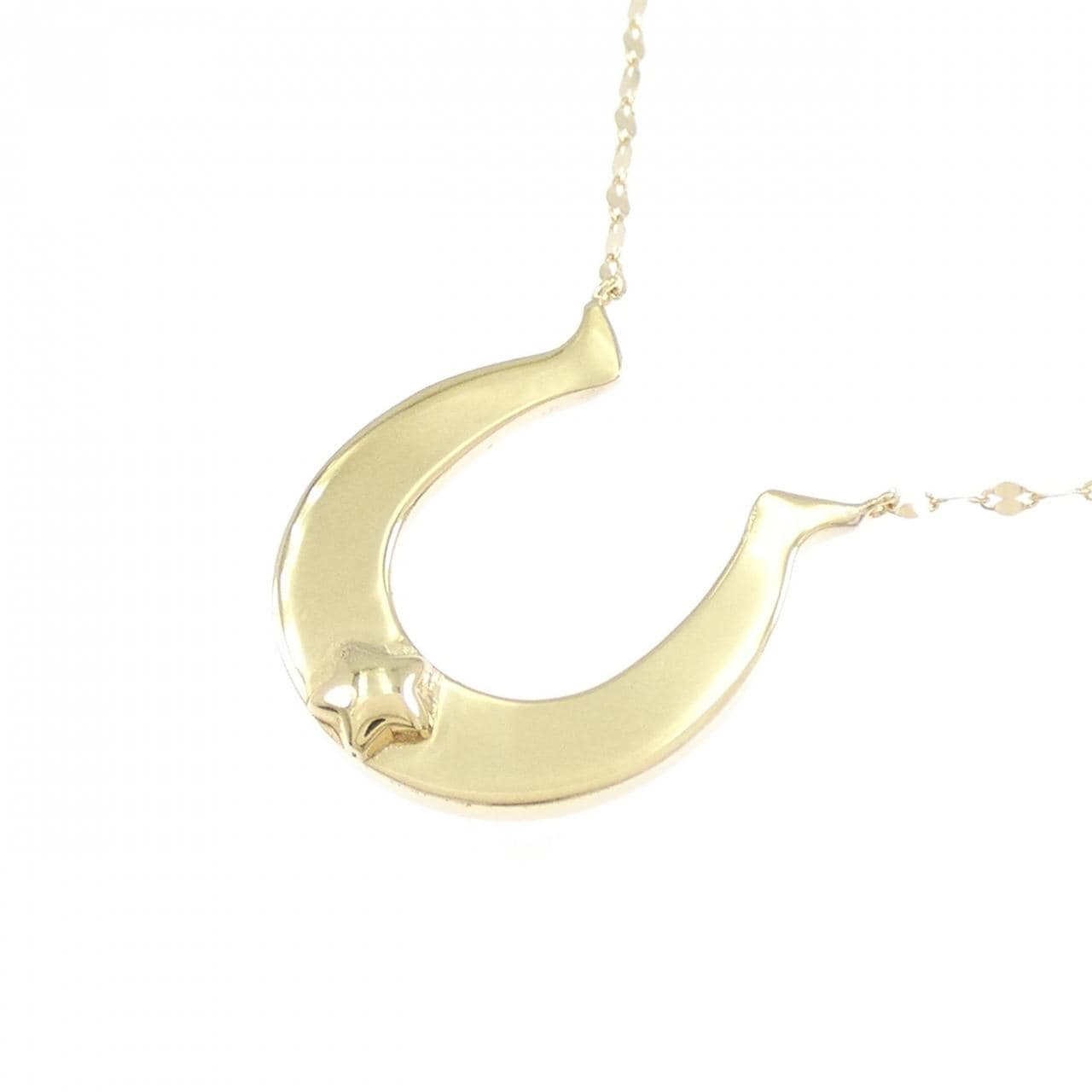 K18YG ホースシュー ネックレス