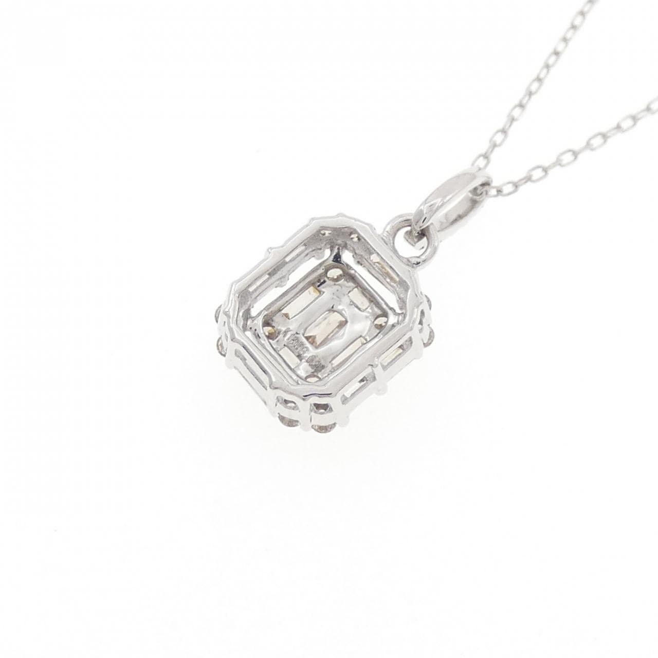 K18WG ダイヤモンド ネックレス 0.30CT