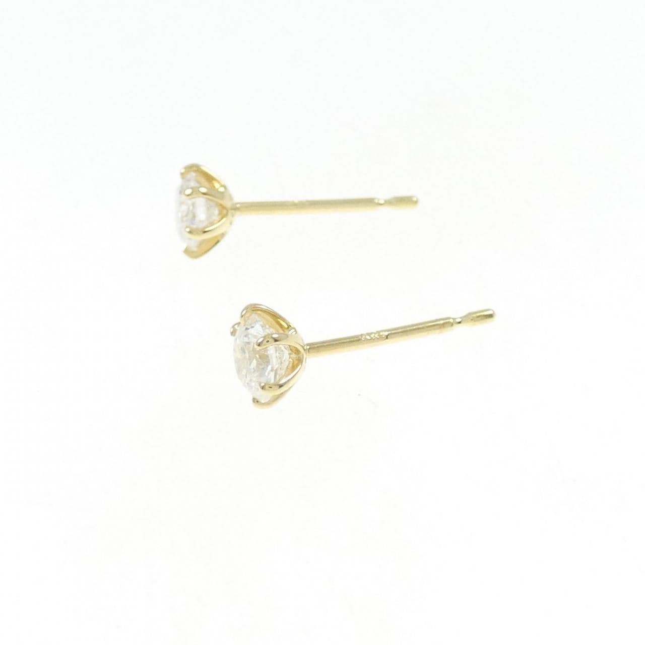 【リメイク】K18YG/ST ダイヤモンド ピアス 0.304CT 0.338CT H I1 VG