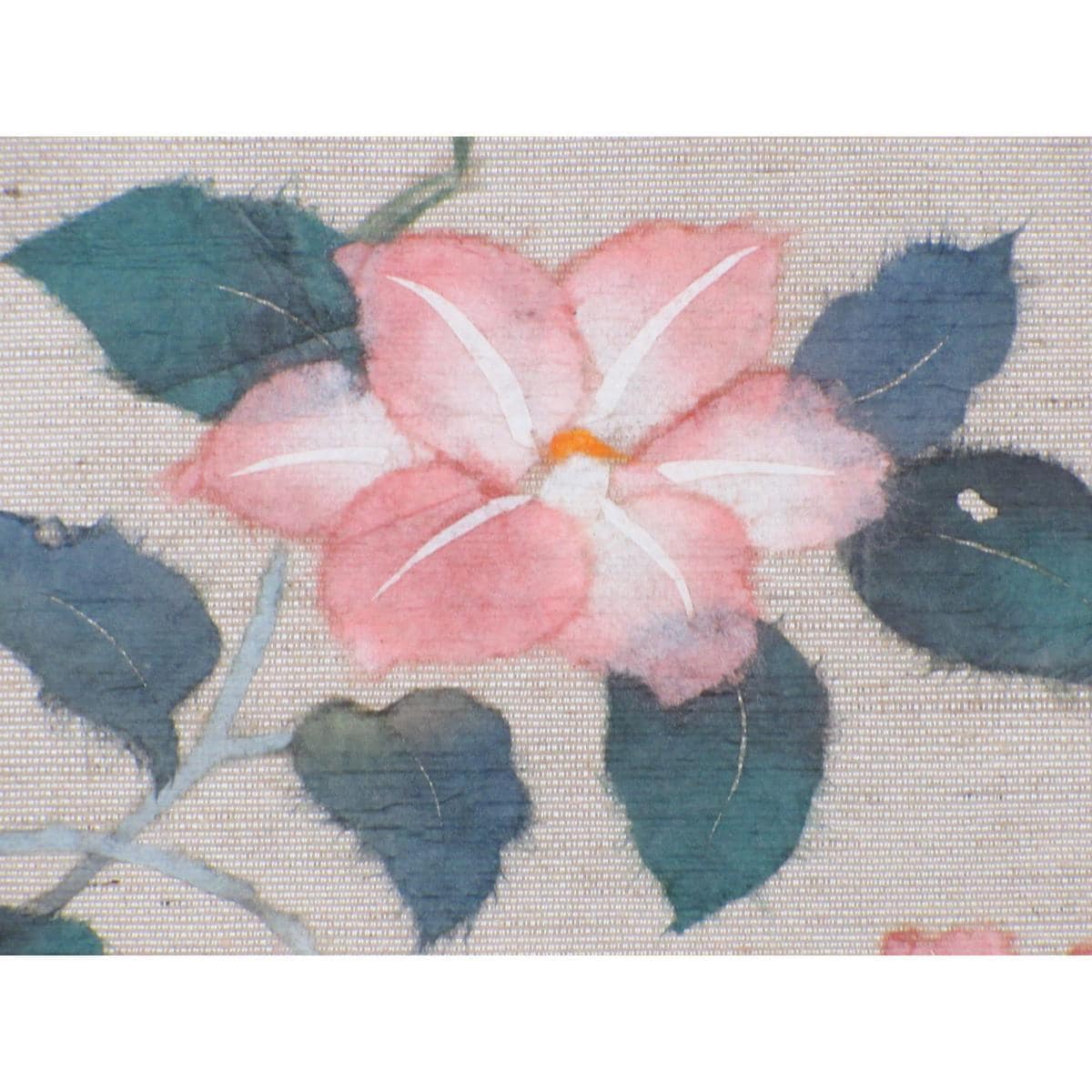 名古屋带茧绸和纸碎纸画