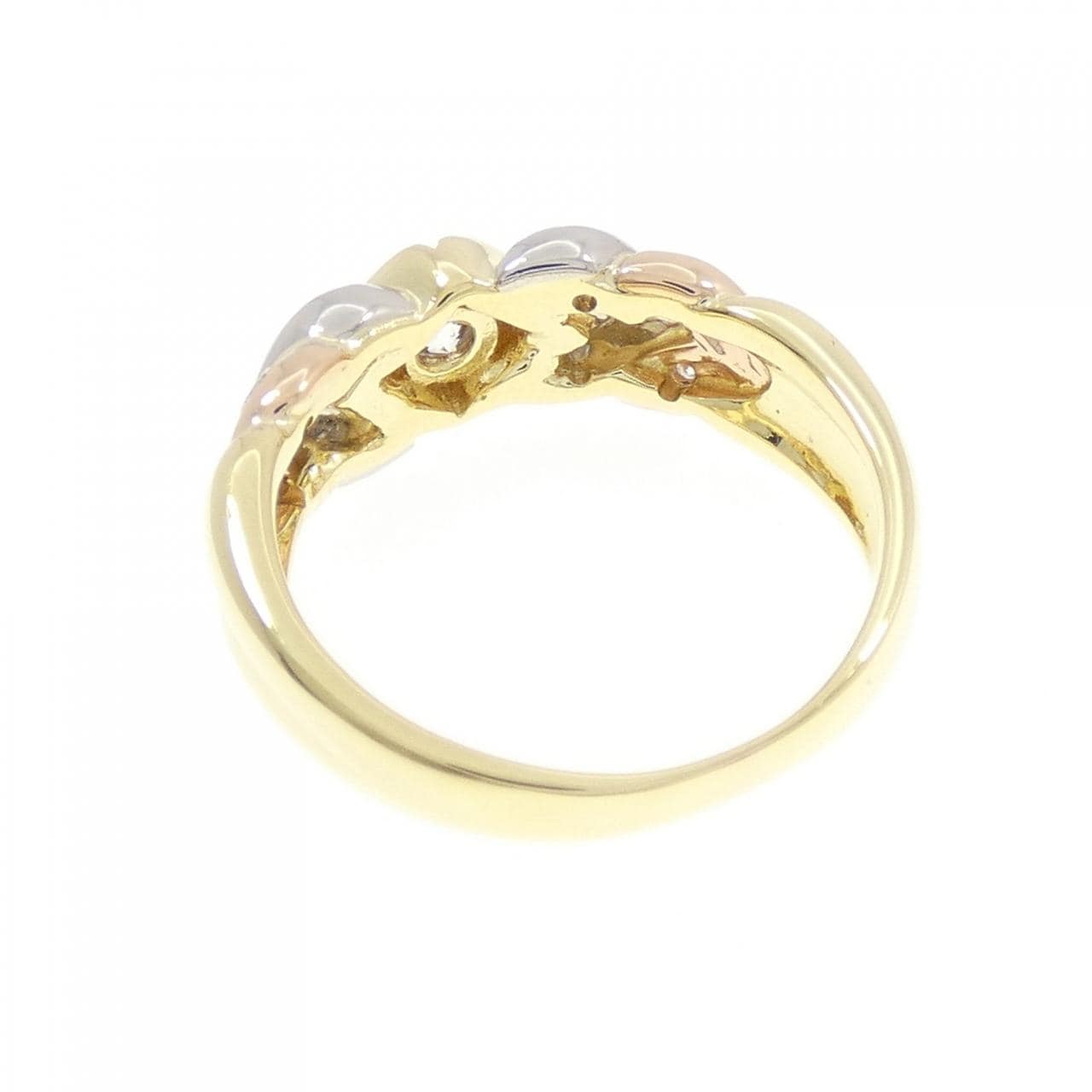 K18YG/K18PG/PT900 ダイヤモンド リング 0.23CT