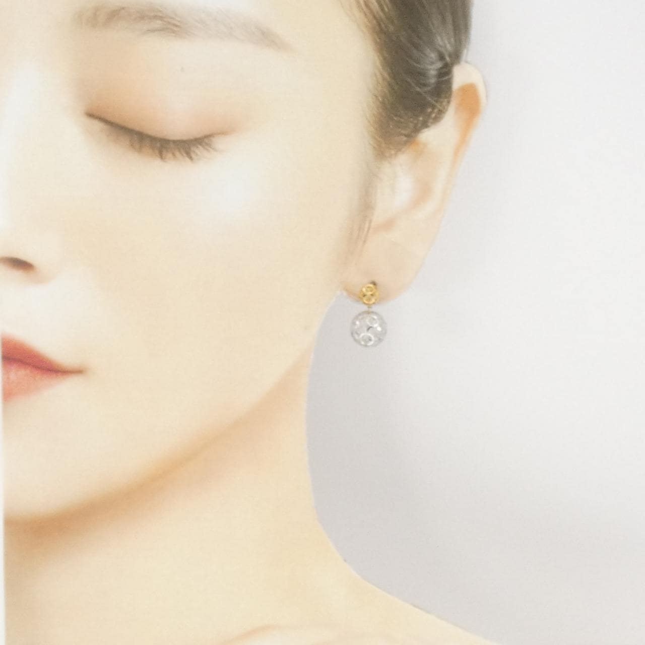 K18YG/K18WG ピアス